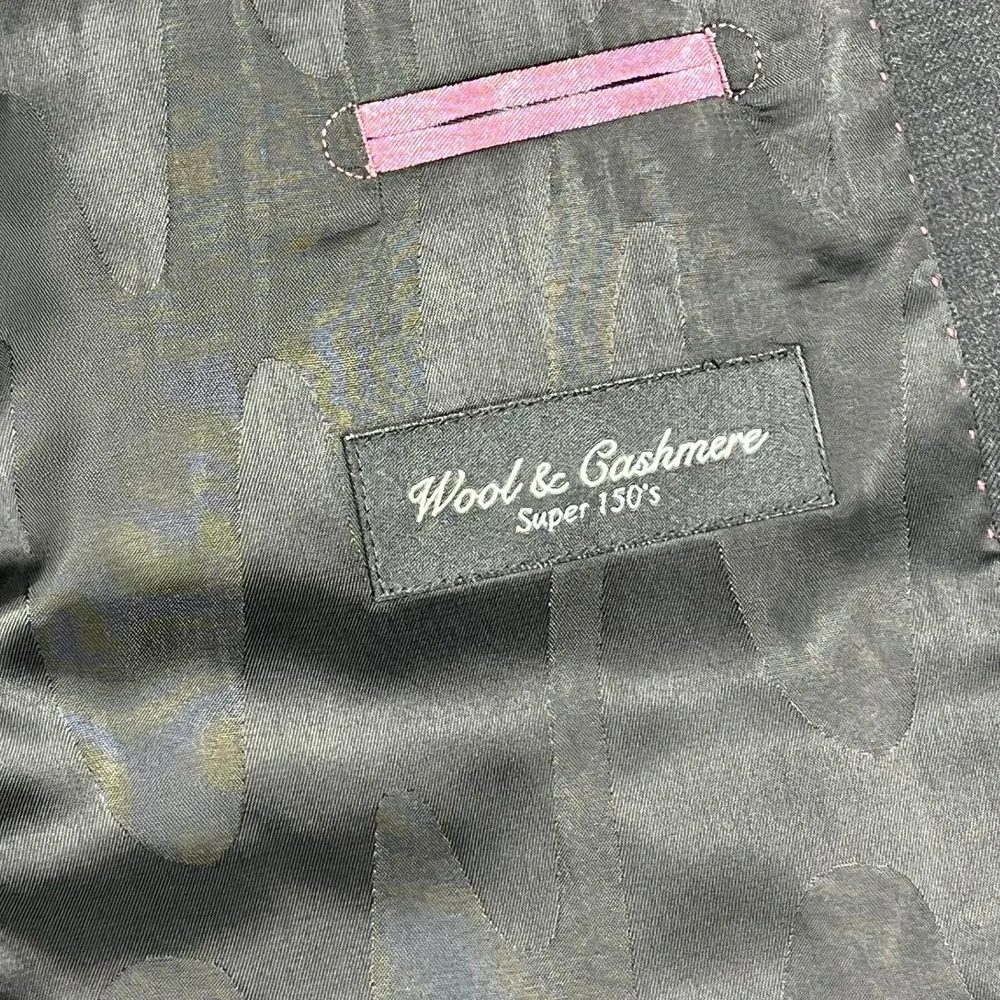 Joseph Bach Verona Sartoriale Blazer Mens 58R Black Wool Cashmere Super 150s - Picture 5 of 12